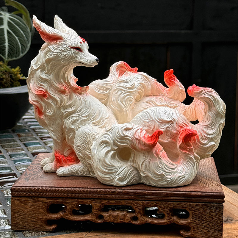 Resin Art Anniversary Gift - Nine-tailed fox ornaments fox nine-tailed fox
