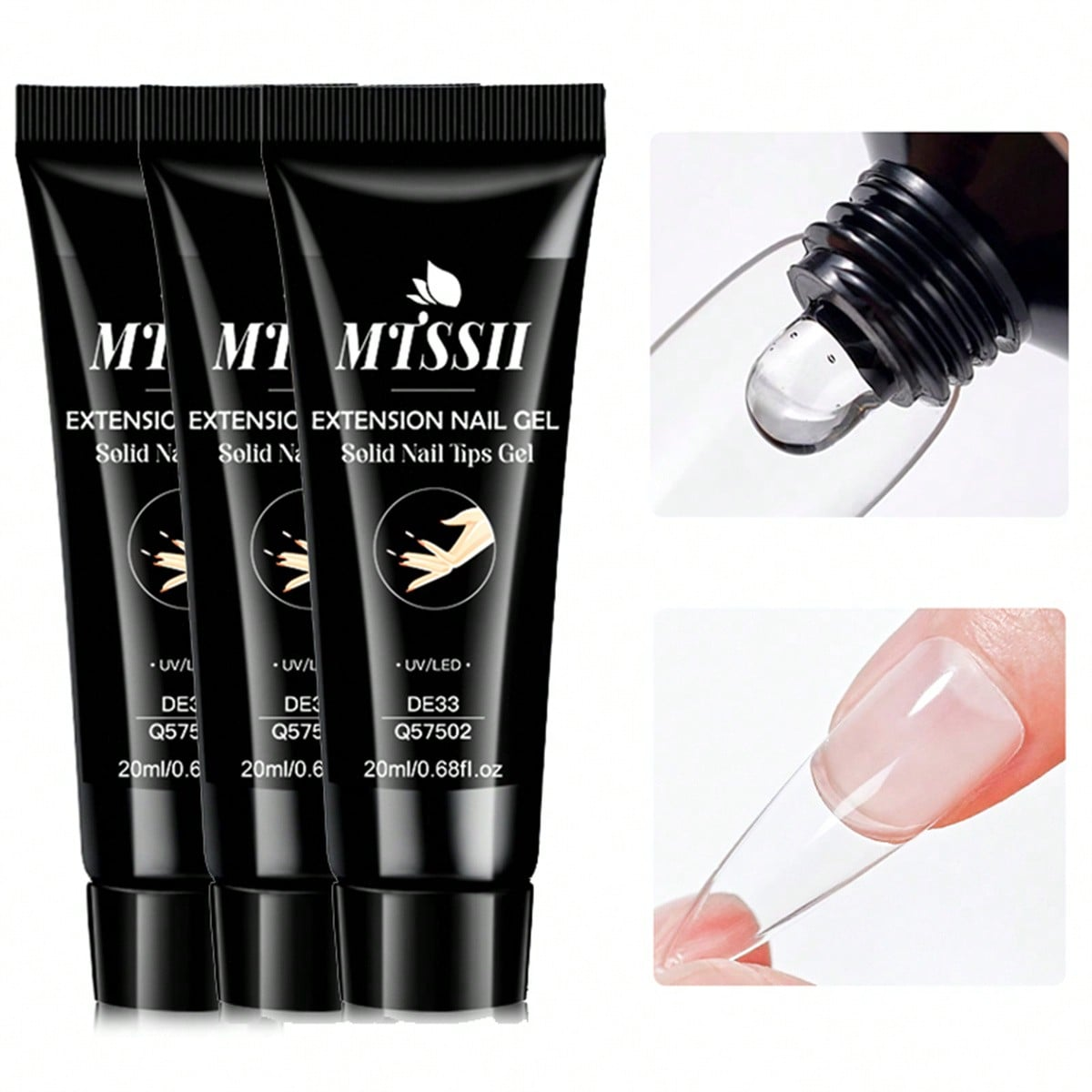 Resin Art Youtube - 1/2/3pcs 20ml Solid Nail Glue Nail