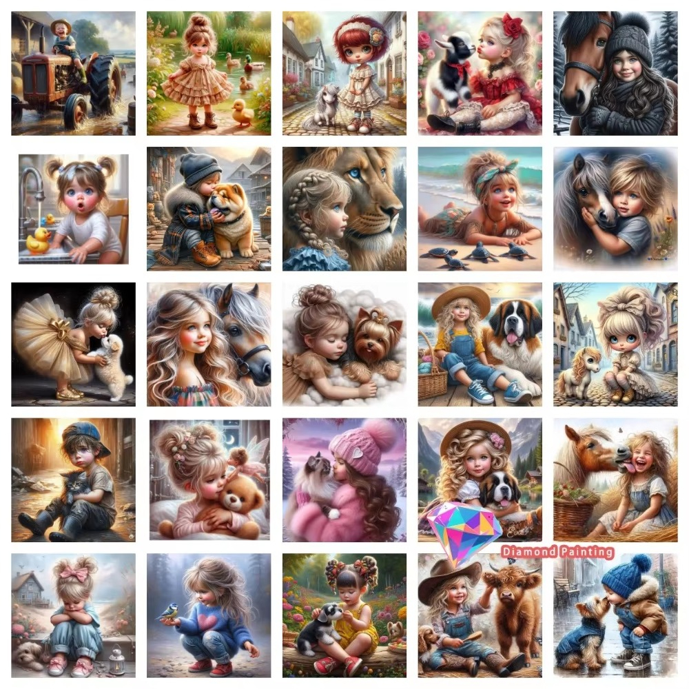 Resin Art For Beginners - 1PC frameless Boys Girls Pet Friend