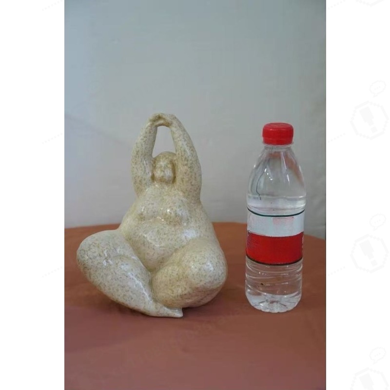 Resin Art Decor - Handcrafted Sandstone Resin Figurine Abstract Chubby