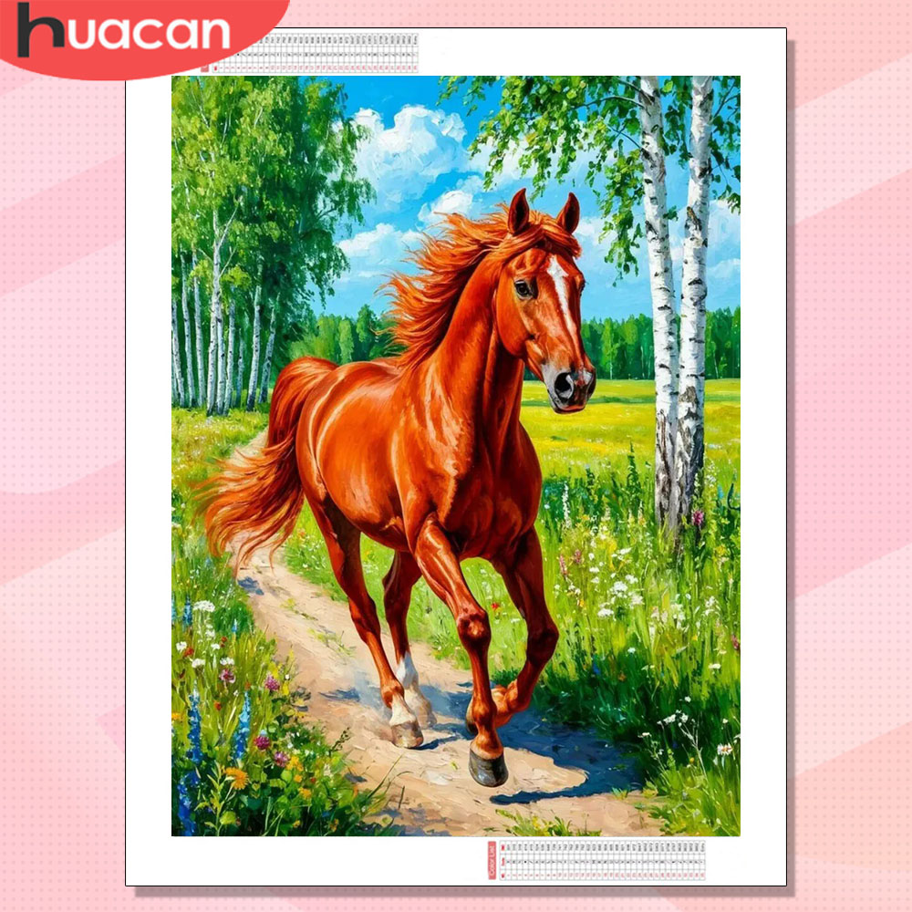 Resin Art For Sale - HUACAN Diamond Painting Sale Horse Animal