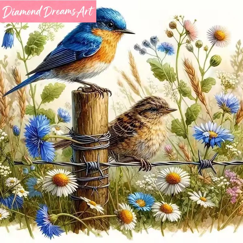 Resin Art For Sale - Diamond Embroidery Cartoon Cross Stitch Bird