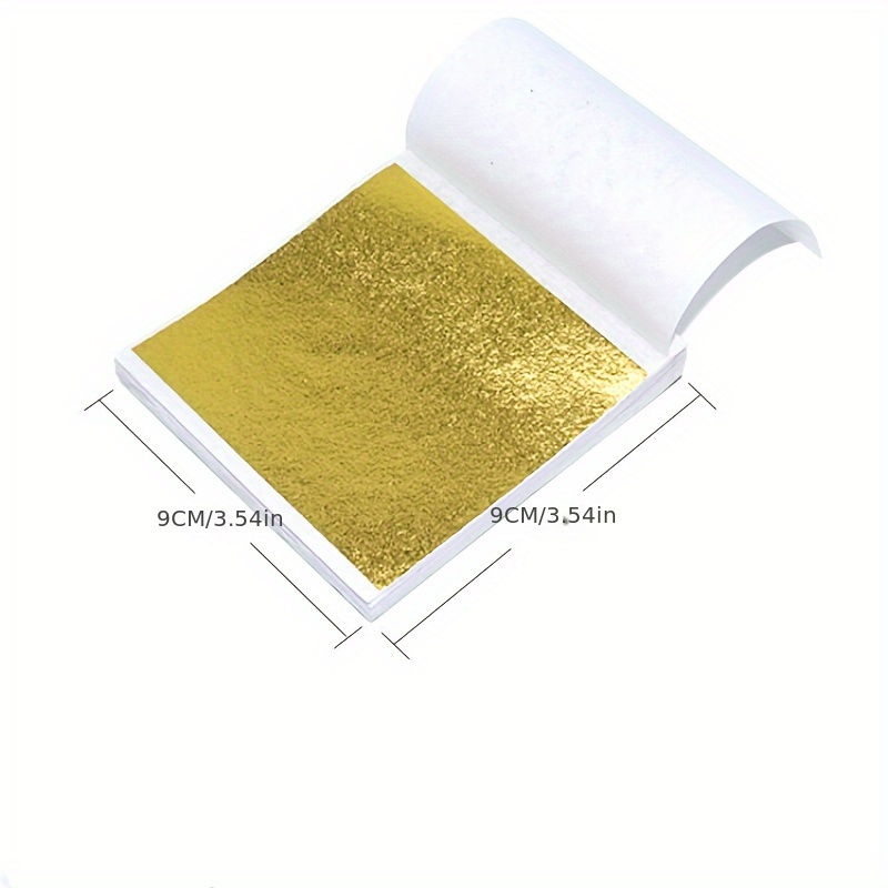 Gold Leaf Foil - Aomily 9x9cm 100 Sheets Practical K