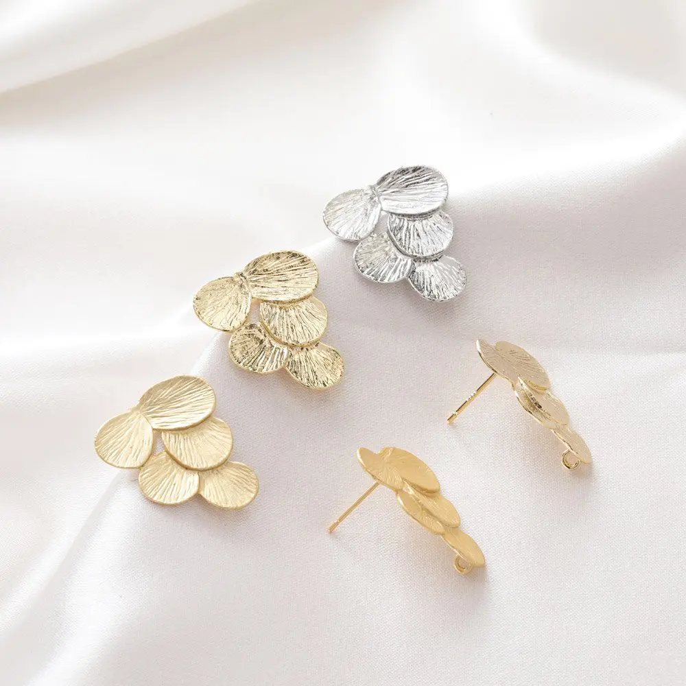 Gold Leaf Foil - 4PCS 14k Gold Plated leaf shape