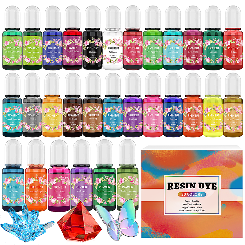 Resin Art Jewellery - DIY Epoxy Resin Pigment Kit Candle