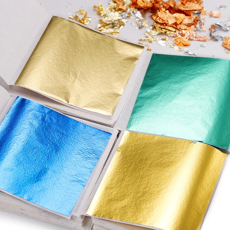 Gold Leaf Foil - 100-200sheets Imitation Gold Foil Paper Leaf