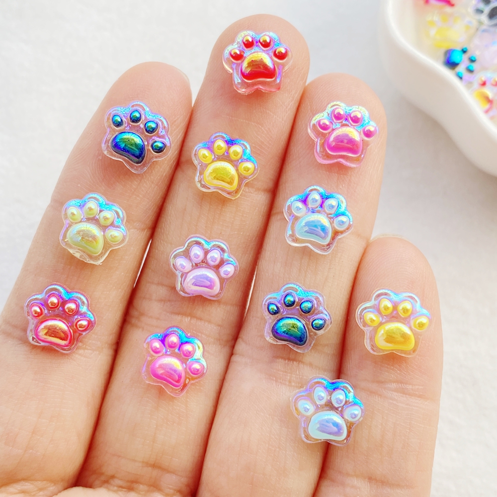 Resin Art Design For Wedding - 50Pcs Cute Cartoon Mini Colorful Cat