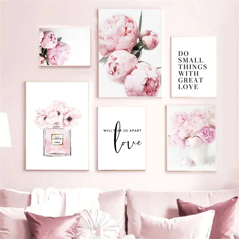 Resin Art Quotes - Diamond Painting Pink Flower Bud Poster