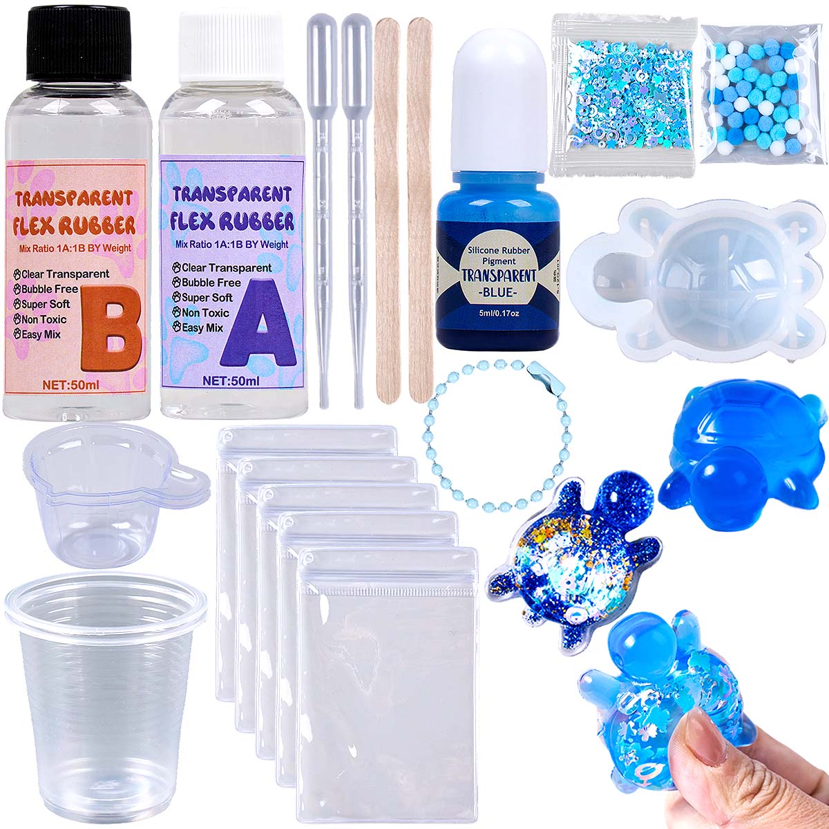 Epoxy Resin Ab - Taba Squishy Kit 50ml Epoxy Resin