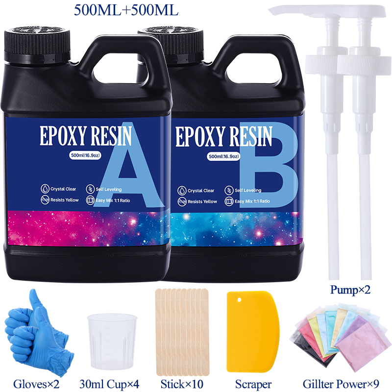 Epoxy Resin Ab - Fast Curing 1:1 Crystal Clear Epoxy
