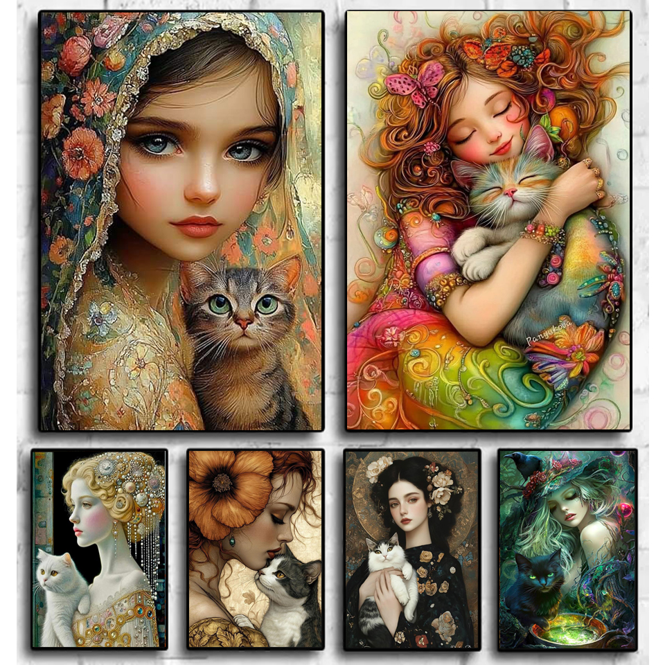 Resin Art For Sale - 5D Diamond Painting Cross Stitch Girl