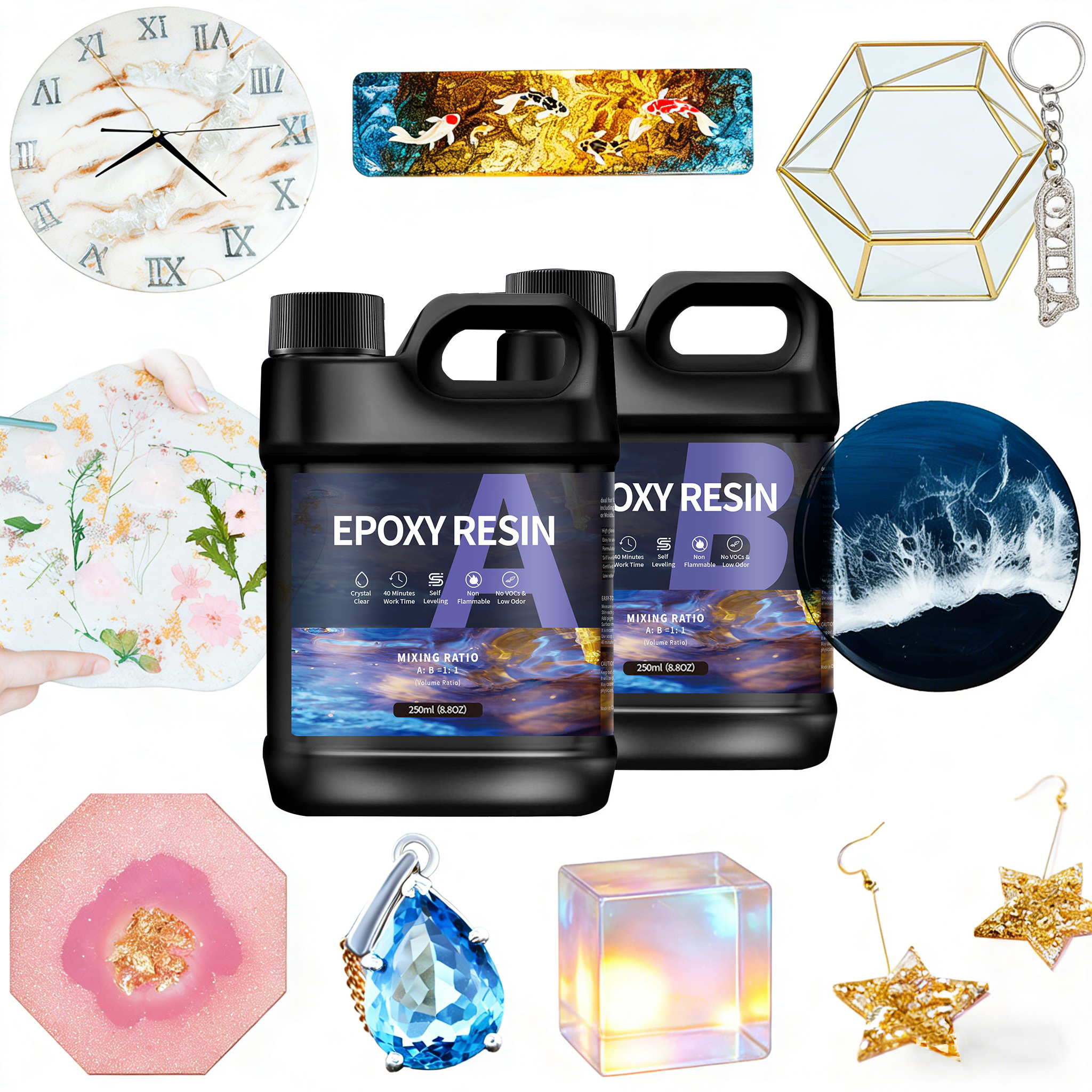 Epoxy Resin Ab - 500g/1000g AB Epoxy Resin Glue Set