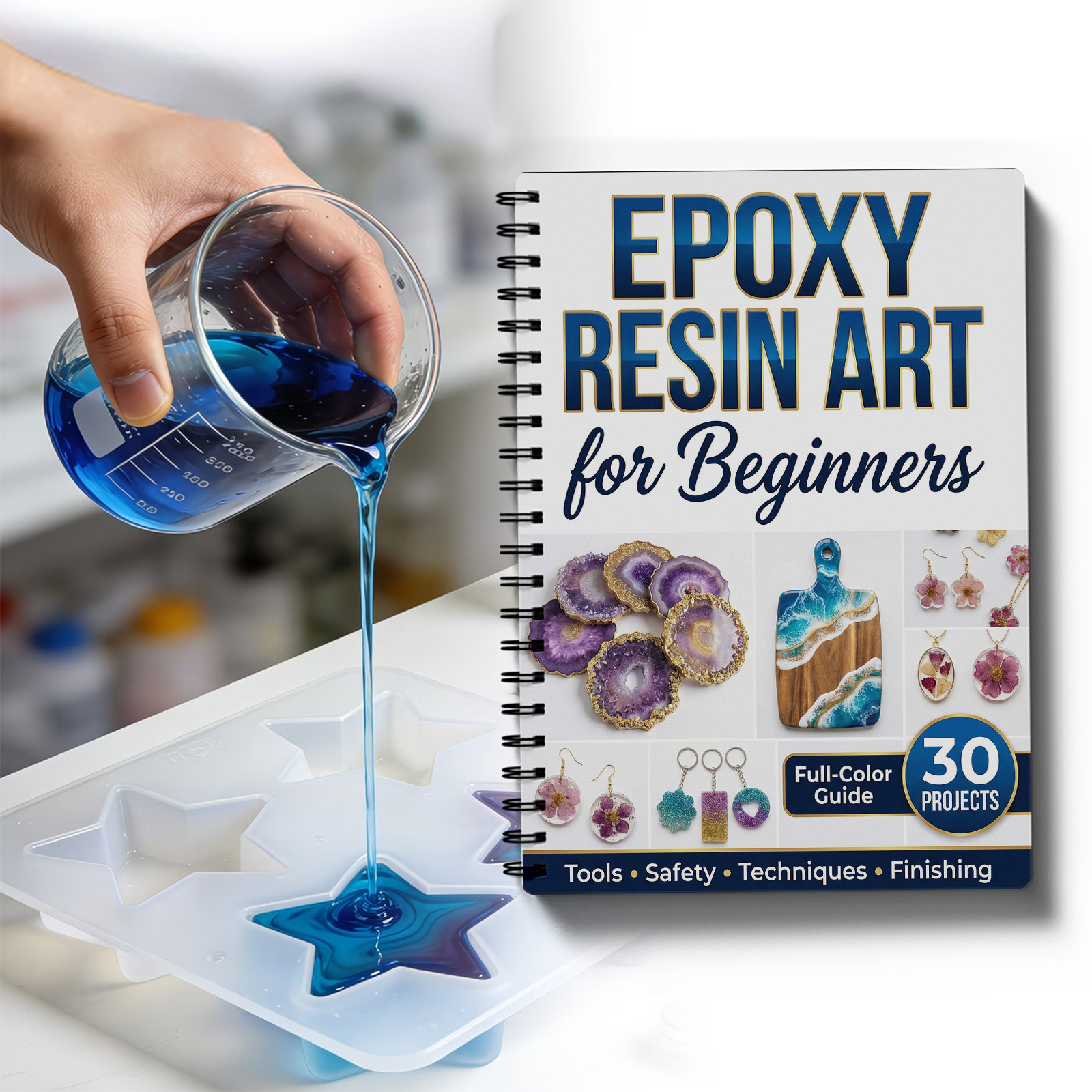 Resin Art Learning - Epoxy Resin Art Book Guide Learn