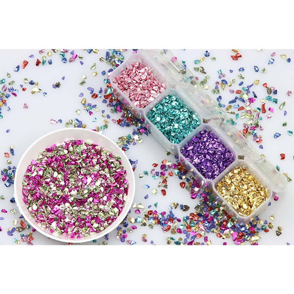 Multi color mixed nail 10g/Lot - огляд і ціна Resin Art Necklace