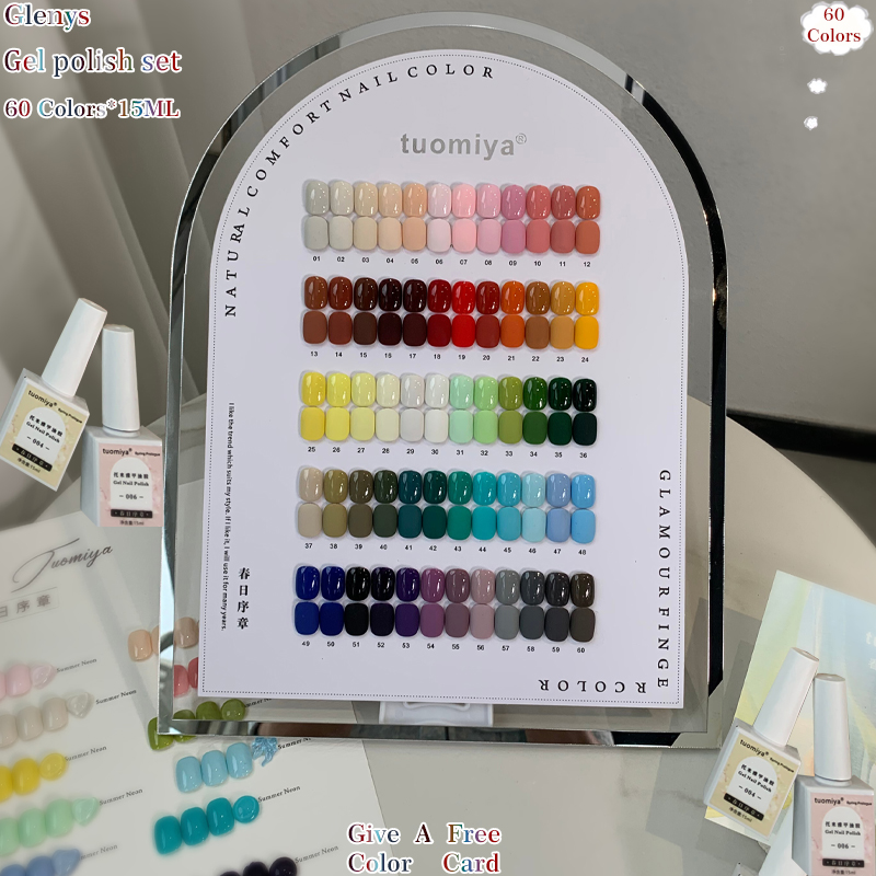 Glenys 60 color nail polish ge - огляд і ціна Resin Art Learning