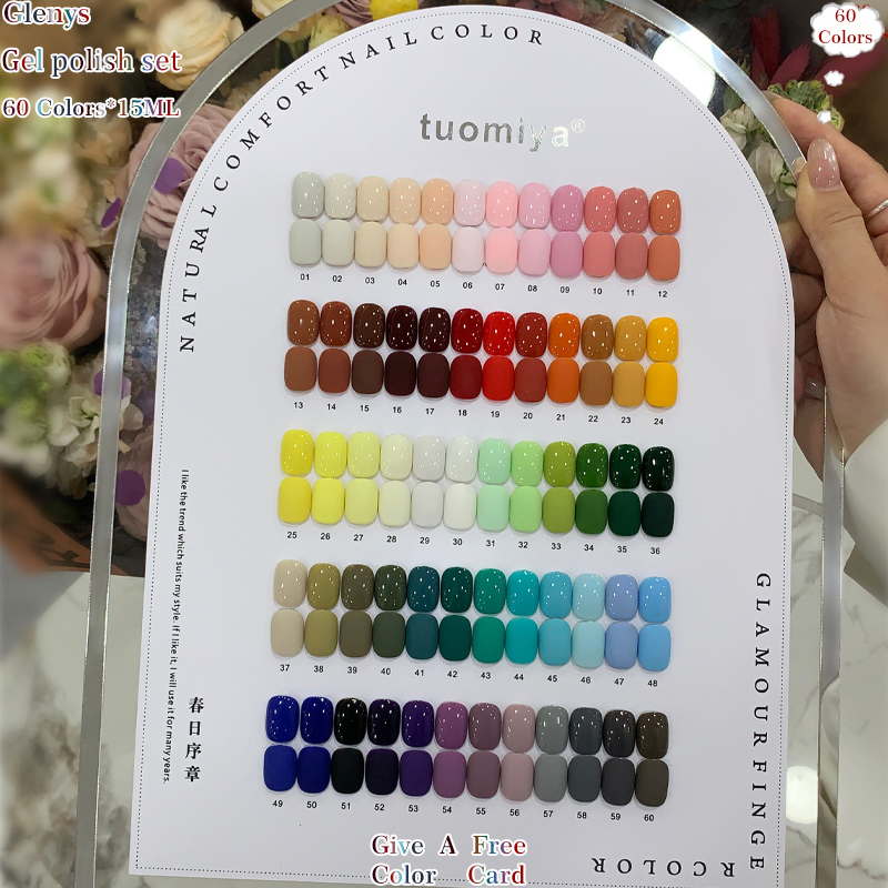 Glenys 60 color nail polish ge - огляд і ціна Resin Art Learning