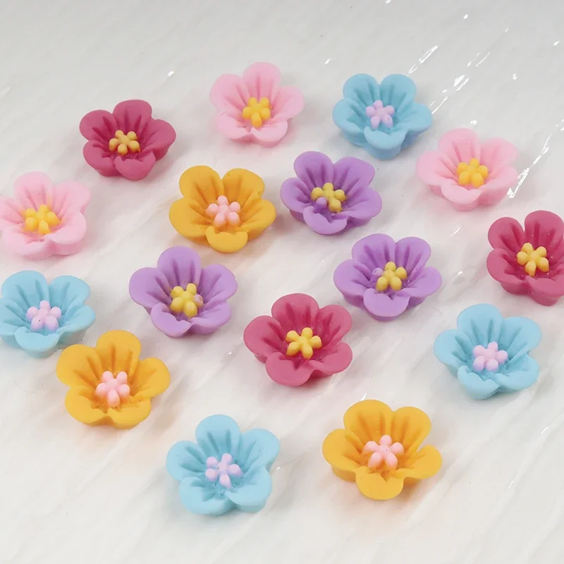50pcs Mini Flower Nail Art Res - огляд і ціна Resin Art Earrings Material