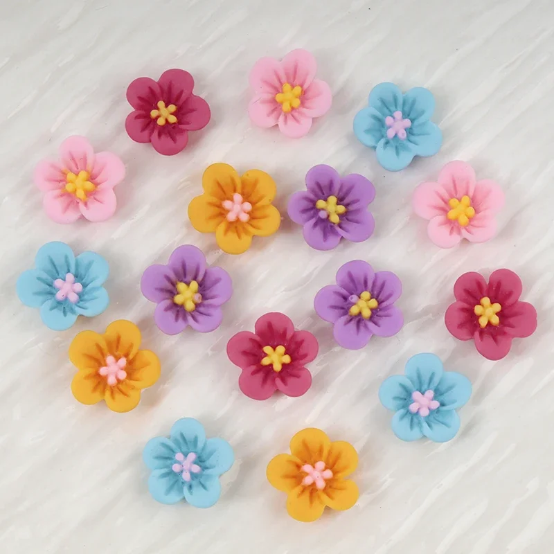 50pcs Mini Flower Nail Art Res - огляд і ціна Resin Art Earrings Material