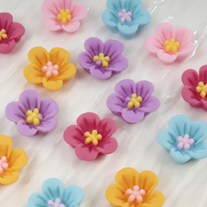 50pcs Mini Flower Nail Art Res - огляд і ціна Resin Art Earrings Material
