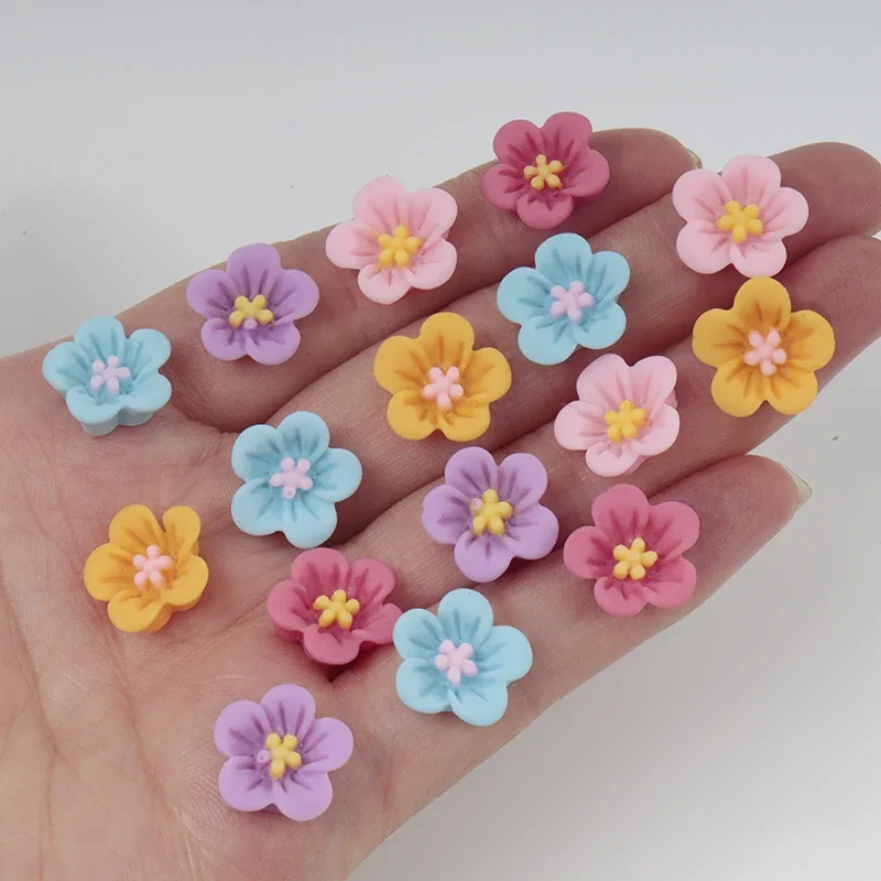 50pcs Mini Flower Nail Art Res - огляд і ціна Resin Art Earrings Material