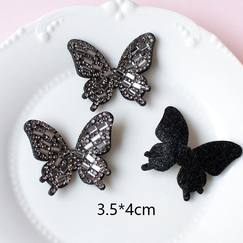 10Pcs Shining Black Butterfly  - огляд і ціна Resin Art Earrings Material