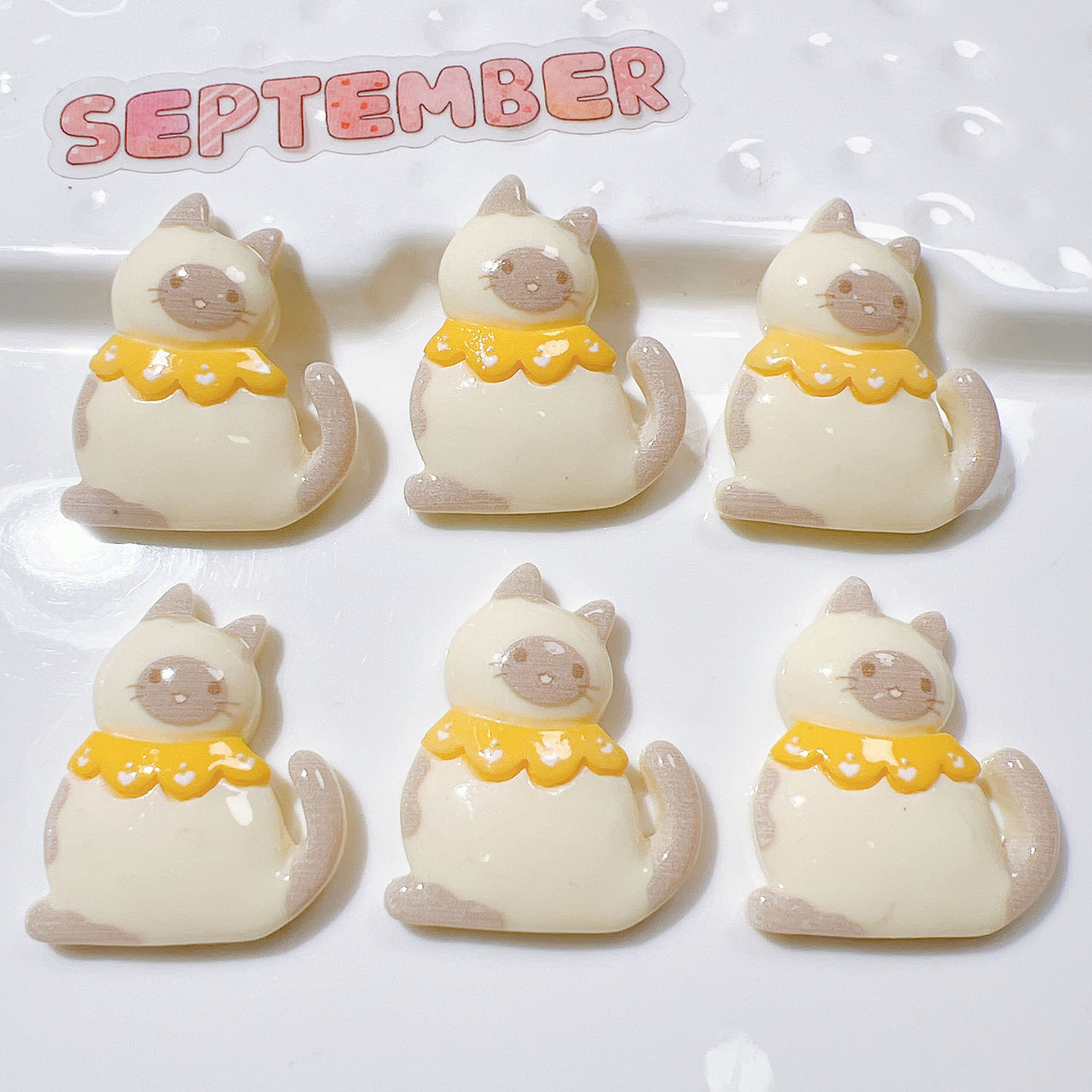 10/20Pcs Cute Bowknot Cat Flat - огляд і ціна Resin Art Earrings Material