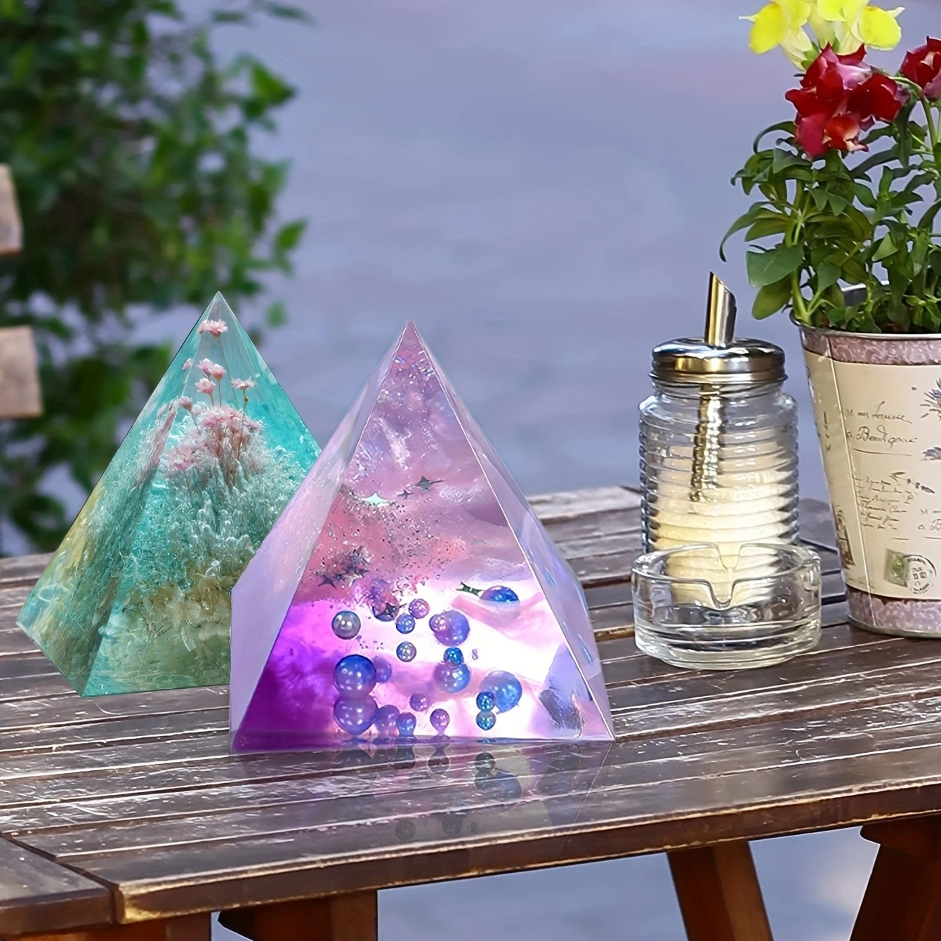 5pc- Pyramid resin molds of va - огляд і ціна Resin Art Jewellery