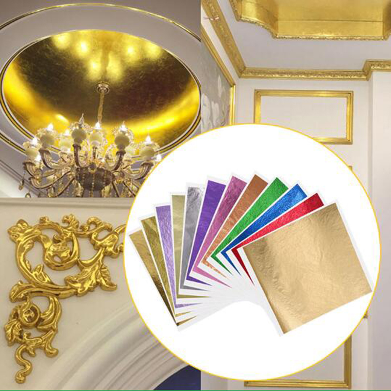 1000pcs/pack 13cm Leaf Sheets  - огляд і ціна Gold Leaf Foil