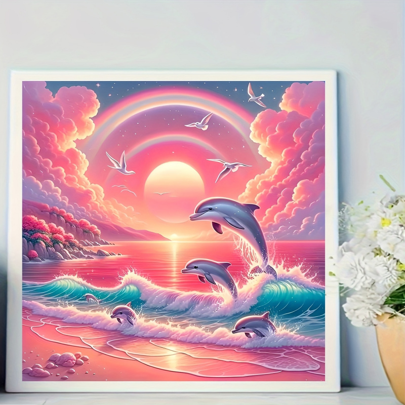 Diamond painting kit, pink sky - огляд і ціна Resin Art For Beginners