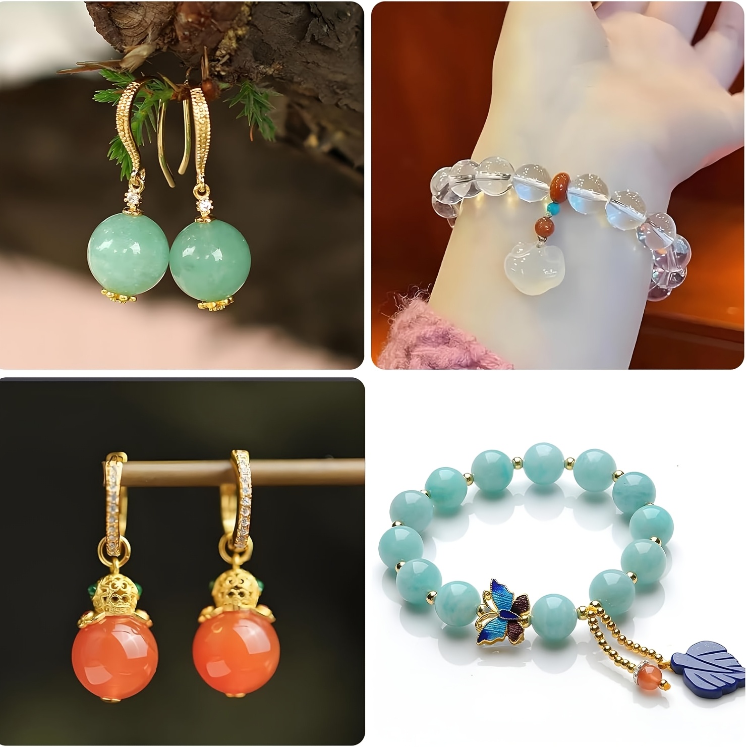 Two perforated spherical silic - огляд і ціна Resin Art Jewellery