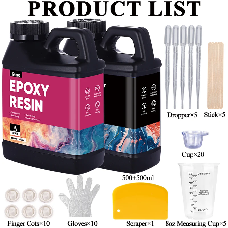 500ml 1000ml Easy Mixing Epoxy - огляд і ціна Epoxy Resin Ab