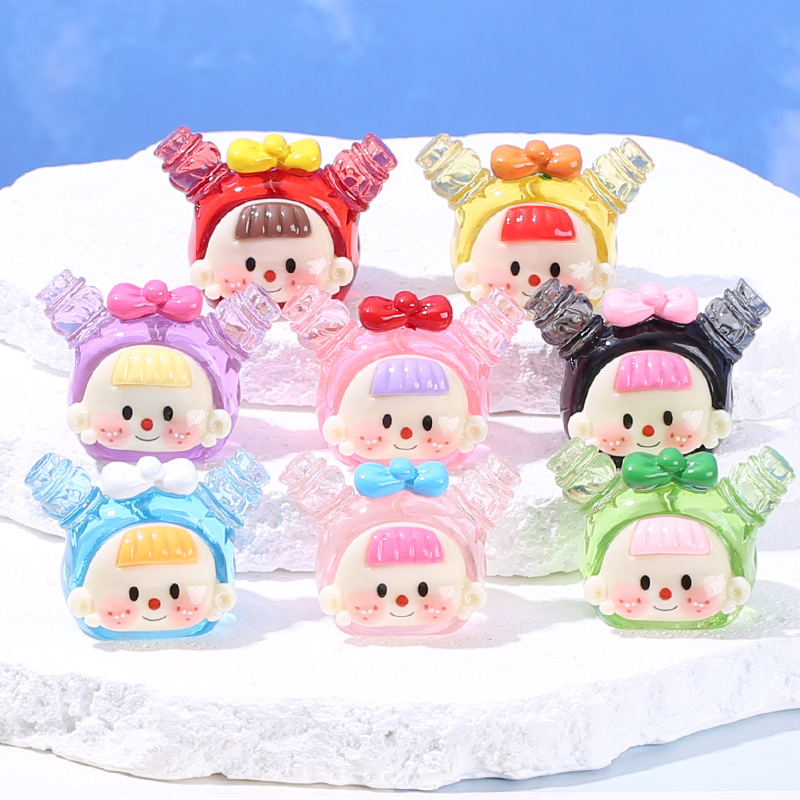 4Pcs Transparent Doll Head Res - огляд і ціна Resin Art Earrings Material