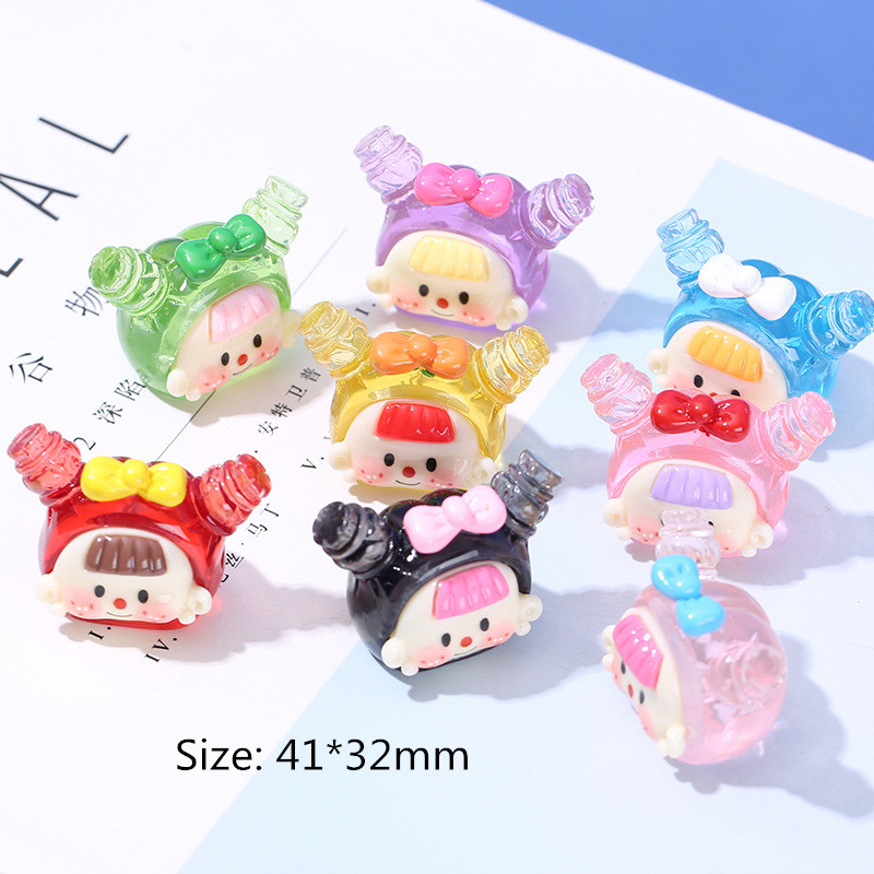 4Pcs Transparent Doll Head Res - огляд і ціна Resin Art Earrings Material