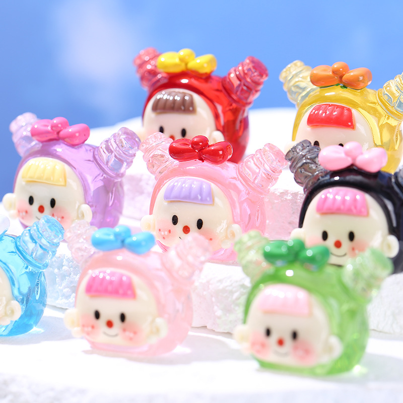 4Pcs Transparent Doll Head Res - огляд і ціна Resin Art Earrings Material
