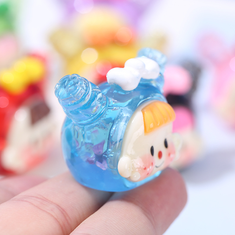 4Pcs Transparent Doll Head Res - огляд і ціна Resin Art Earrings Material