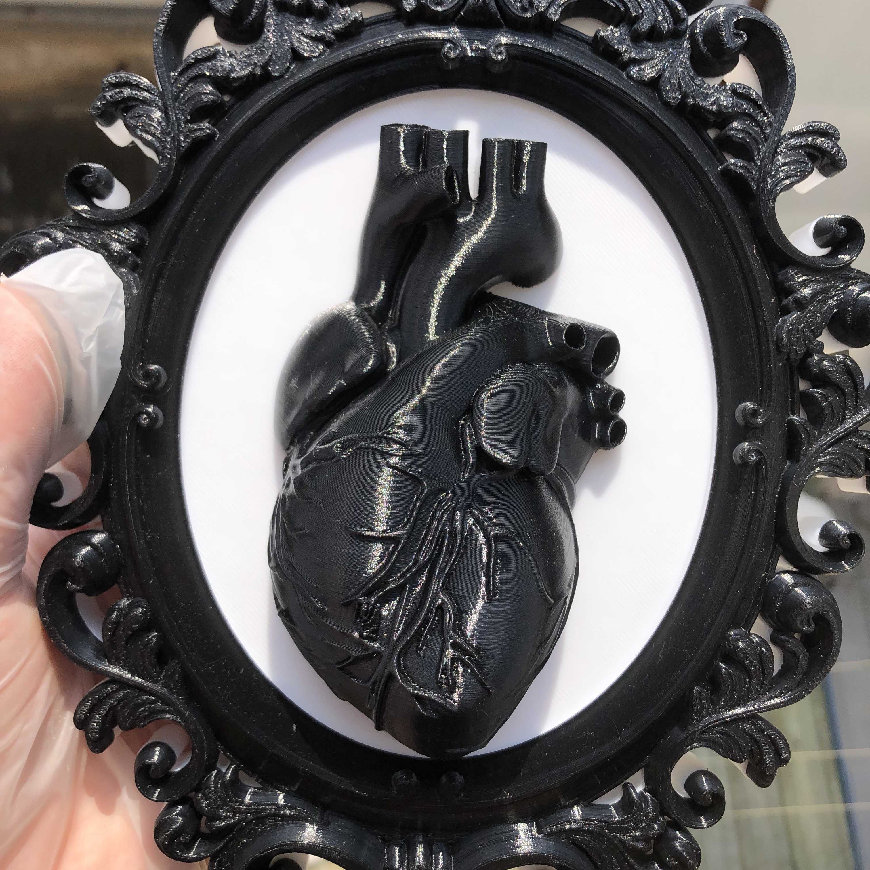 Heart Photo Frame Wall Art Dec - огляд і ціна Resin Art Anniversary Gift