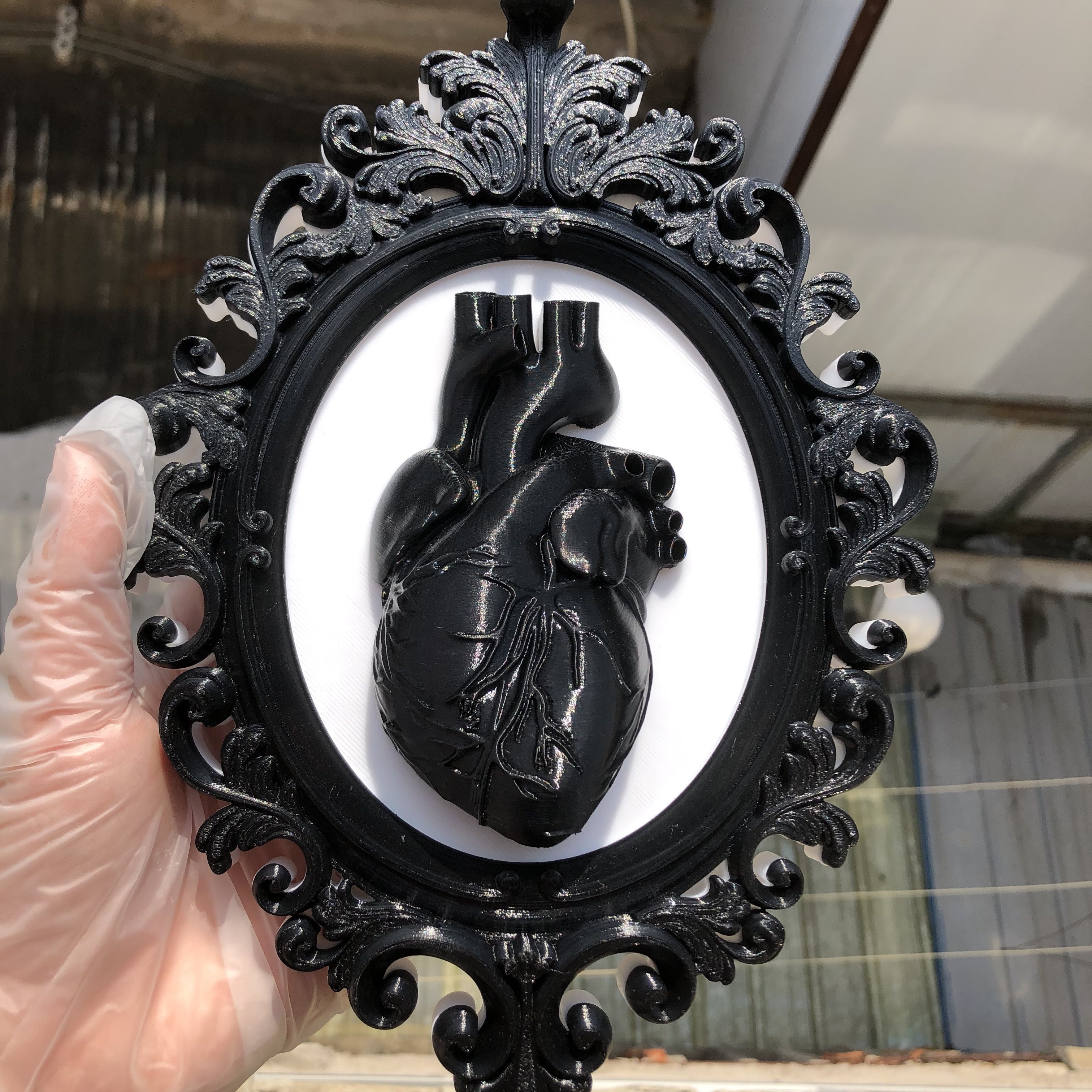 Heart Photo Frame Wall Art Dec - огляд і ціна Resin Art Anniversary Gift