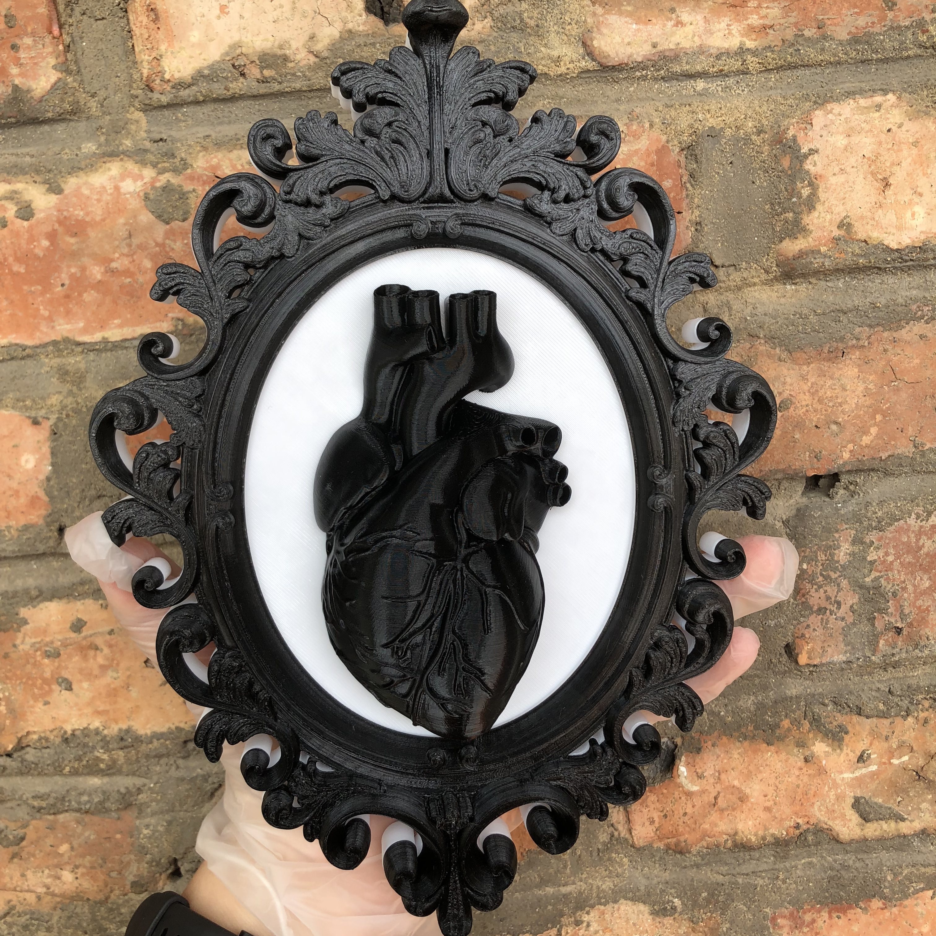 Heart Photo Frame Wall Art Dec - огляд і ціна Resin Art Anniversary Gift