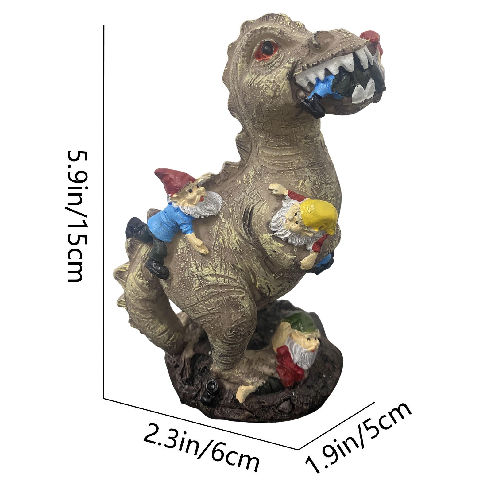 Mischievous Dinosaur Garden Ea - огляд і ціна Resin Art Decor