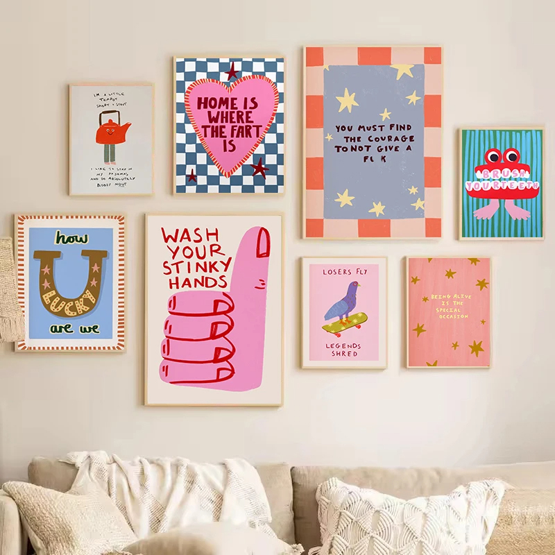 Colorful Humorous House Slogan - огляд і ціна Resin Art Quotes