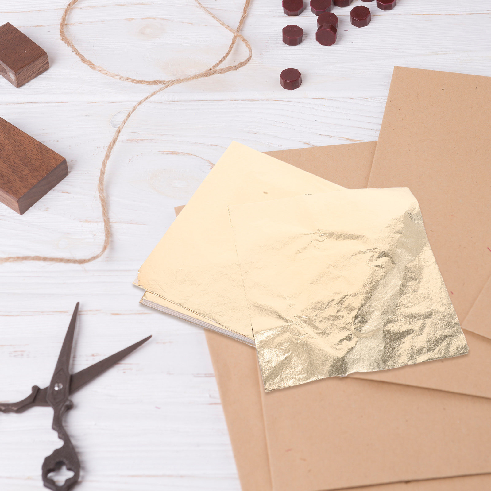 100 Sheets Gold Foil Leaf Pape - огляд і ціна Gold Leaf Foil