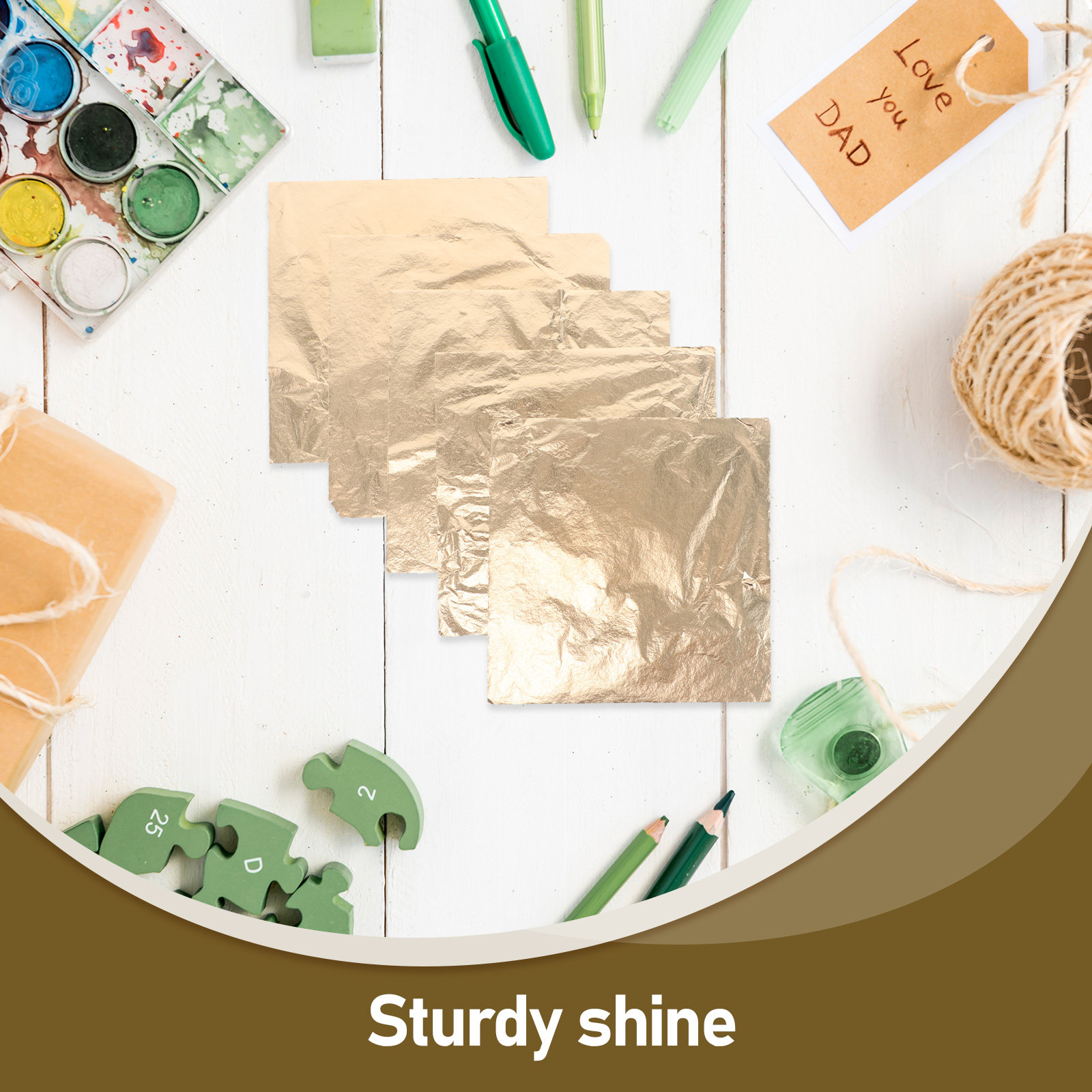100 Sheets Gold Foil Leaf Pape - огляд і ціна Gold Leaf Foil