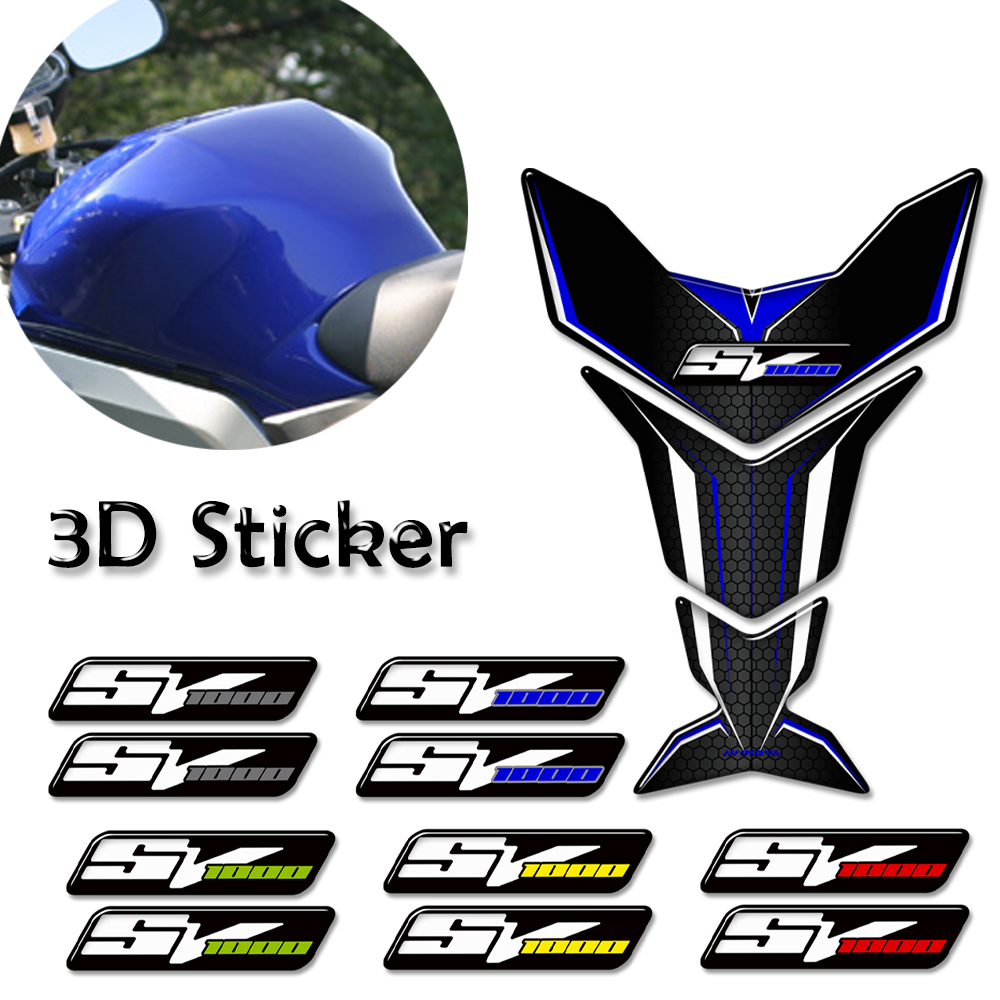 SV1000 Motorcycle Tank Pad Fue - огляд і ціна Resin Art Sticker