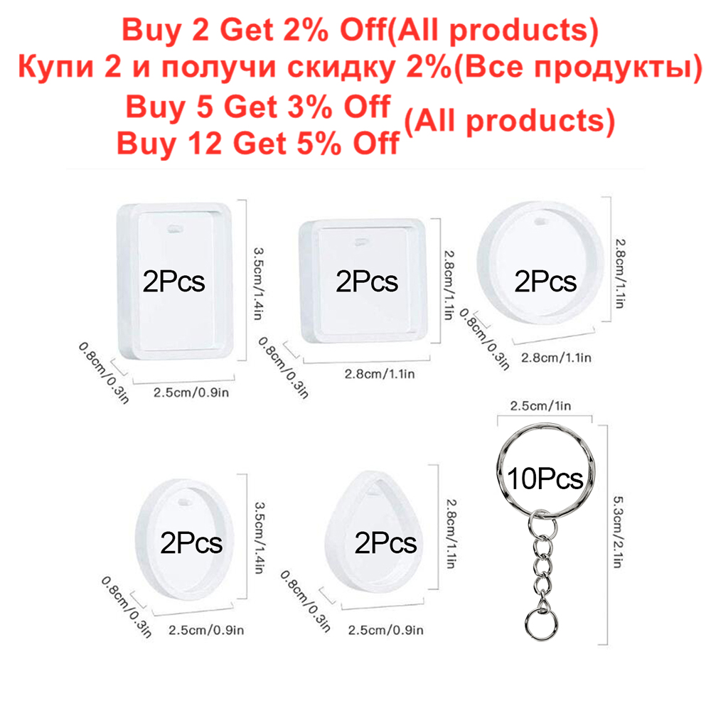 20Pcs/Set DIY Keychain Pendant - огляд і ціна Resin Art Jewellery