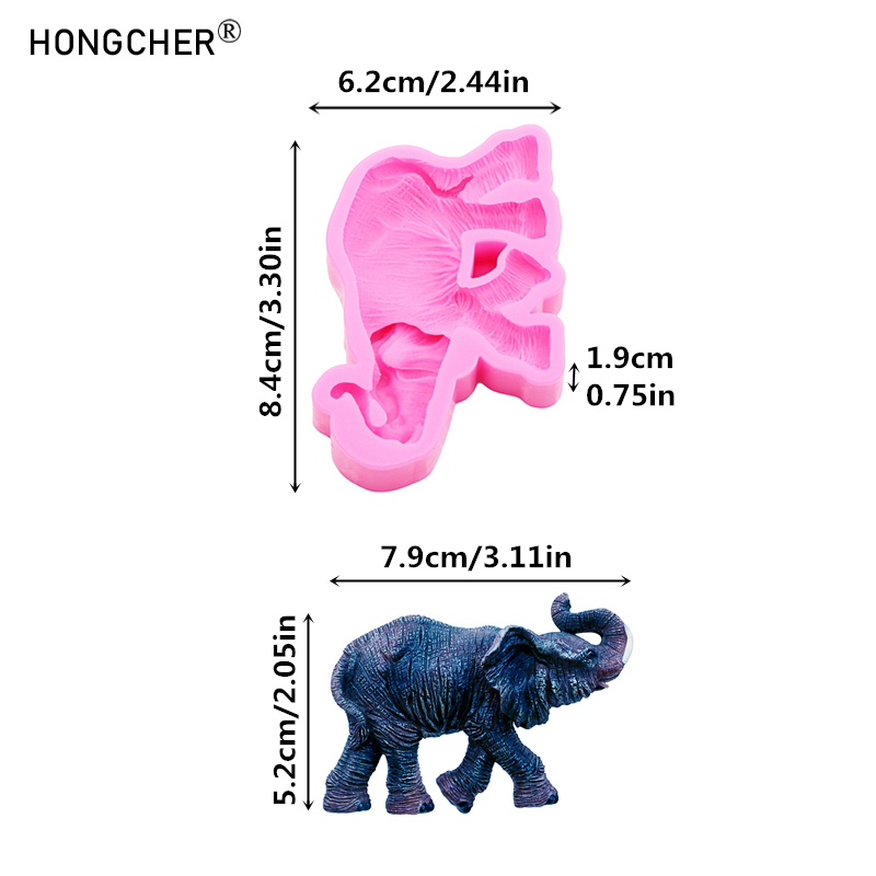 Elephant Silicone Molds Resin  - огляд і ціна Resin Art Sticker