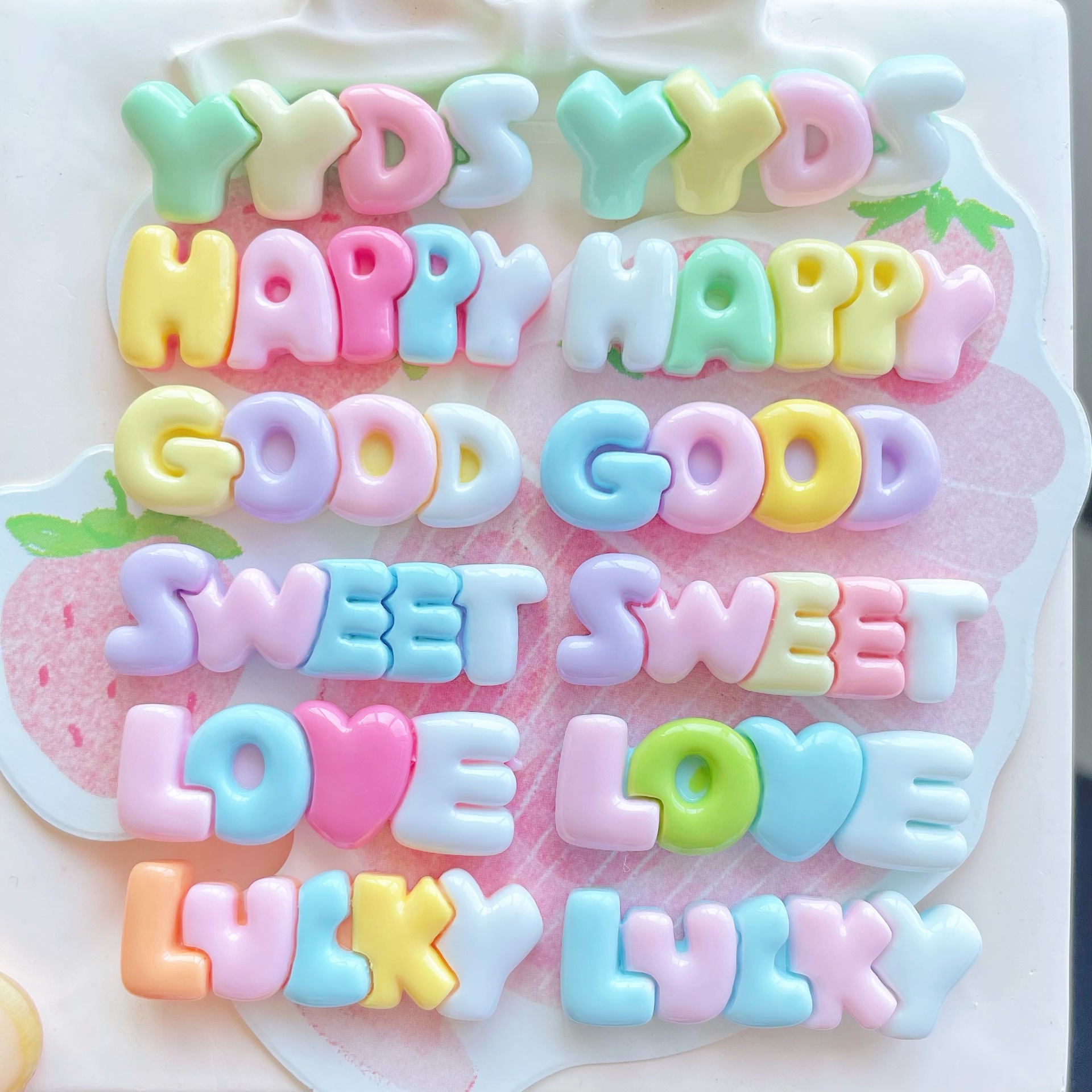 10-30Pcs Color Letter Planar R - огляд і ціна Resin Art Earrings Material