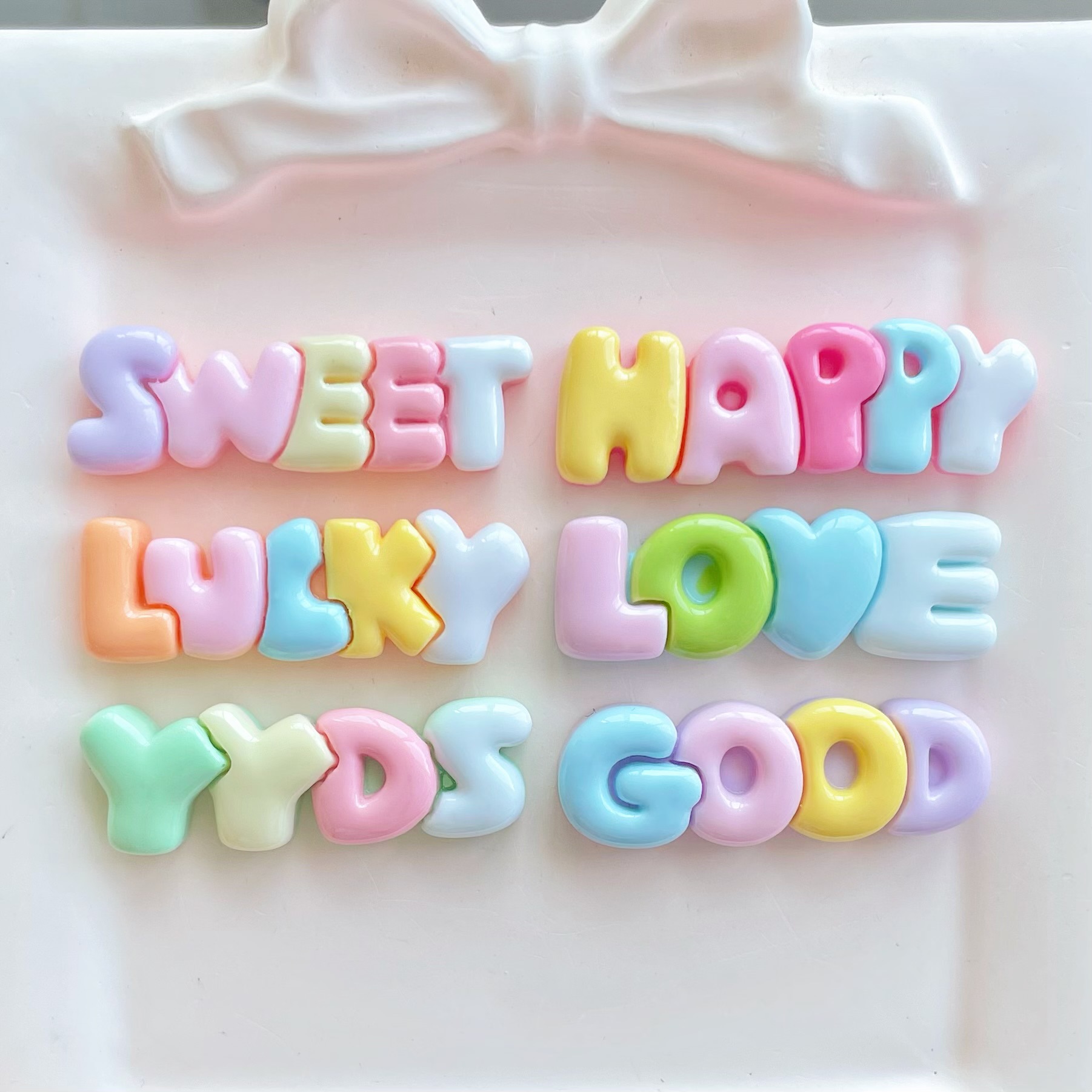 10-30Pcs Color Letter Planar R - огляд і ціна Resin Art Earrings Material