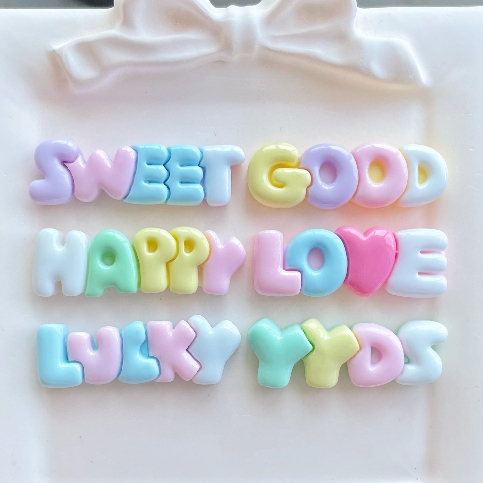 10-30Pcs Color Letter Planar R - огляд і ціна Resin Art Earrings Material