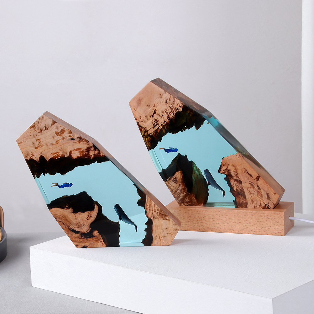 New Underwater Cave Whale Dive - огляд і ціна Resin Art Anniversary Gift