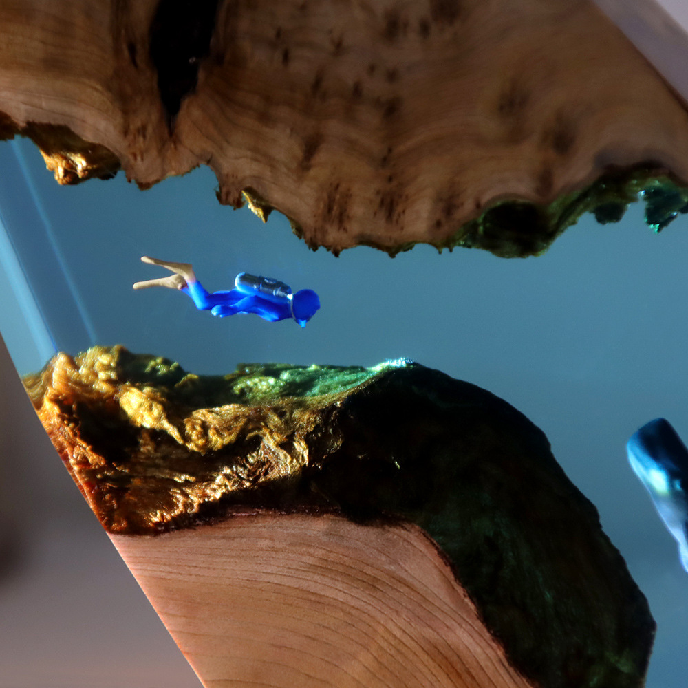 New Underwater Cave Whale Dive - огляд і ціна Resin Art Anniversary Gift